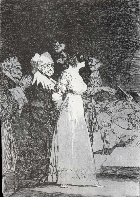 Francisco Goya El si pronuncian y la mano Alargan al primero que llega oil painting picture